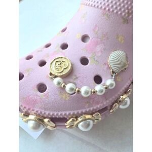 LoveShackFancy Crocs Pink Classic Platform Clog W5 LIMITED EDITION COTTAGE CORE
